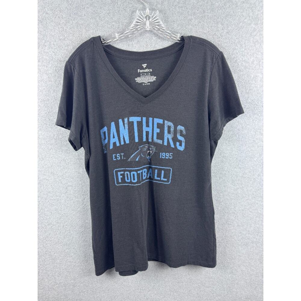 Fanatics Carolina Panthers Baker Mayfield #6 Shirt Women's XL Gray‎ Short Sleeve